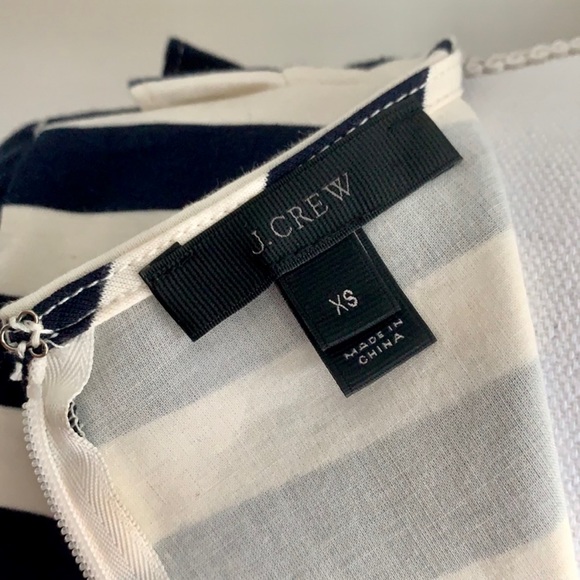 J. Crew Asymmetrical Striped Ruffle Top - Picture 5 of 8